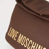 Mala de Ombro Bold Love Hammered Castanho | Love Moschino