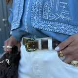 Blusa Laura Denim Azul Claro com Bordado | BA&SH