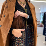 Trench Coat em Pele Camel Maina | ba&sh