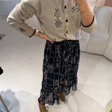 Vestido Midi Preto com Bordados | Scotch & Soda