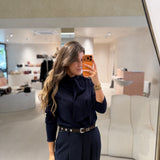 Calça Palazzo Azul Marinho | Liu Jo