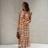 Vestido Vega em laranja