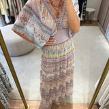 Vestido Emanuelly de Tecido com Tricot | CECILIA PRADO