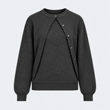 Cardigan Yasmina Antracite em Lã e Cashmere | SEMICOUTURE
