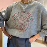 Sweatshirt Cinza Oversized Estampada | Scotch & Soda