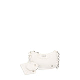 White Liu Jo shoulder bag with polished silver metal details