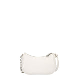 White Liu Jo shoulder bag with polished silver metal details