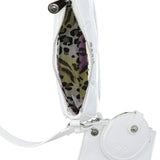 White Liu Jo shoulder bag with polished silver metal details