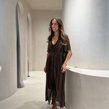 Vestido Nata Castanho em Crochet | CECILIA PRADO