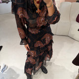 Conjunto Saia e Blusa de Folhos Bohemia | VIOLETA