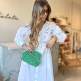 Vestido branco bordado Liu Jo