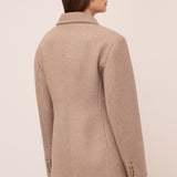Blazer Bege Justo com Ombreiras | OTTOD'AME