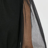 Vestido TWINSET com mangas transparentes e bufantes