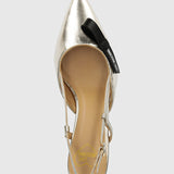 Sapato em Bico LOVE MOSCHINO Dourado