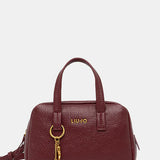 Mala de Mão Bordeaux com Charm Metálico | Liu jo