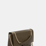 Mala de Ombro com Corrente Verde | TWINSET