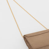 Mala de Ombro em Suede Bege | Love Moschino