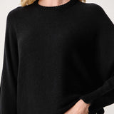 Camisola Preta Oversize com Lã | TWINSET