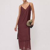 Vestido Longo Bordeaux | OTTOD'AME