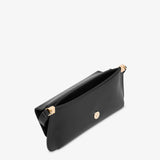 Mala de ombro preto com logo metálico | Love Moschino