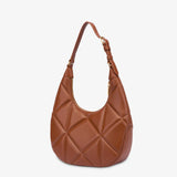 Mala de mão acolchoada em camel | Love Moschino