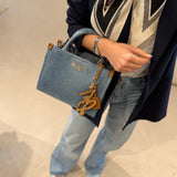 Mala Média com Pendente em Jeans | LIU JO