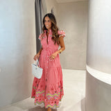 Vestido Mia em vichy vermelho