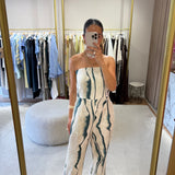 Macacão Bella em Linho Estampado | LIVIANA CONTI