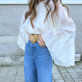 Blusa Fluida Ecru | LIU JO