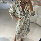 Vestido comprido com bolsos