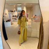 Conjunto Kimono e Calça em Linho Verde Lima | OTTOD'AME