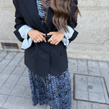 Vestido Midi Camiseiro em Animal Print Azul | Scotch & Soda