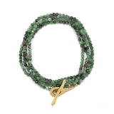 Conjunto Colares Verdes e Rosa