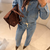 Macacão Cargo em Denim Myrella | BA&SH
