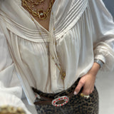 Blusa SCOTCH & SODA fluída creme