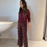 Cardigan Érica Bordeaux em Tricot | CECILIA PRADO