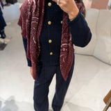 Casaco de Malha Voscar Azul | VIOLETA