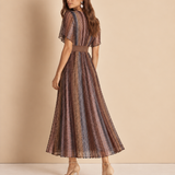 Vestido Nata Castanho em Crochet | CECILIA PRADO
