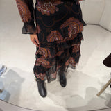 Conjunto Saia e Blusa de Folhos Bohemia | VIOLETA