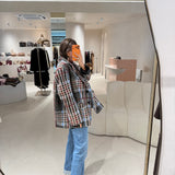 Casaco Oversize com Padrão Multicolor