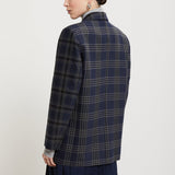 Blazer em Mistura de Lã com estampa Xadrez | ottod'ame