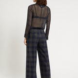 Calça Palazzo com Print Xadrez | ottod'ame
