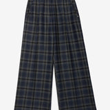 Calça Palazzo com Print Xadrez | ottod'ame