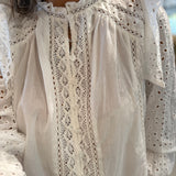 Blusa Eyelet Branca Manga Comprida com Ilhós | FARM RIO