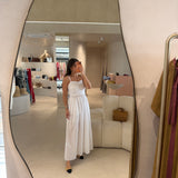 Vestido Longo em Popeline Branco | LIU JO