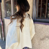 Casaco Liu Jo Pea Coat de Lã com Franjas | Liu Jo