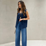 Calça jeans wide leg