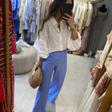 Calça Riscas Azul