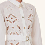 Vestido branco bordado Liu Jo