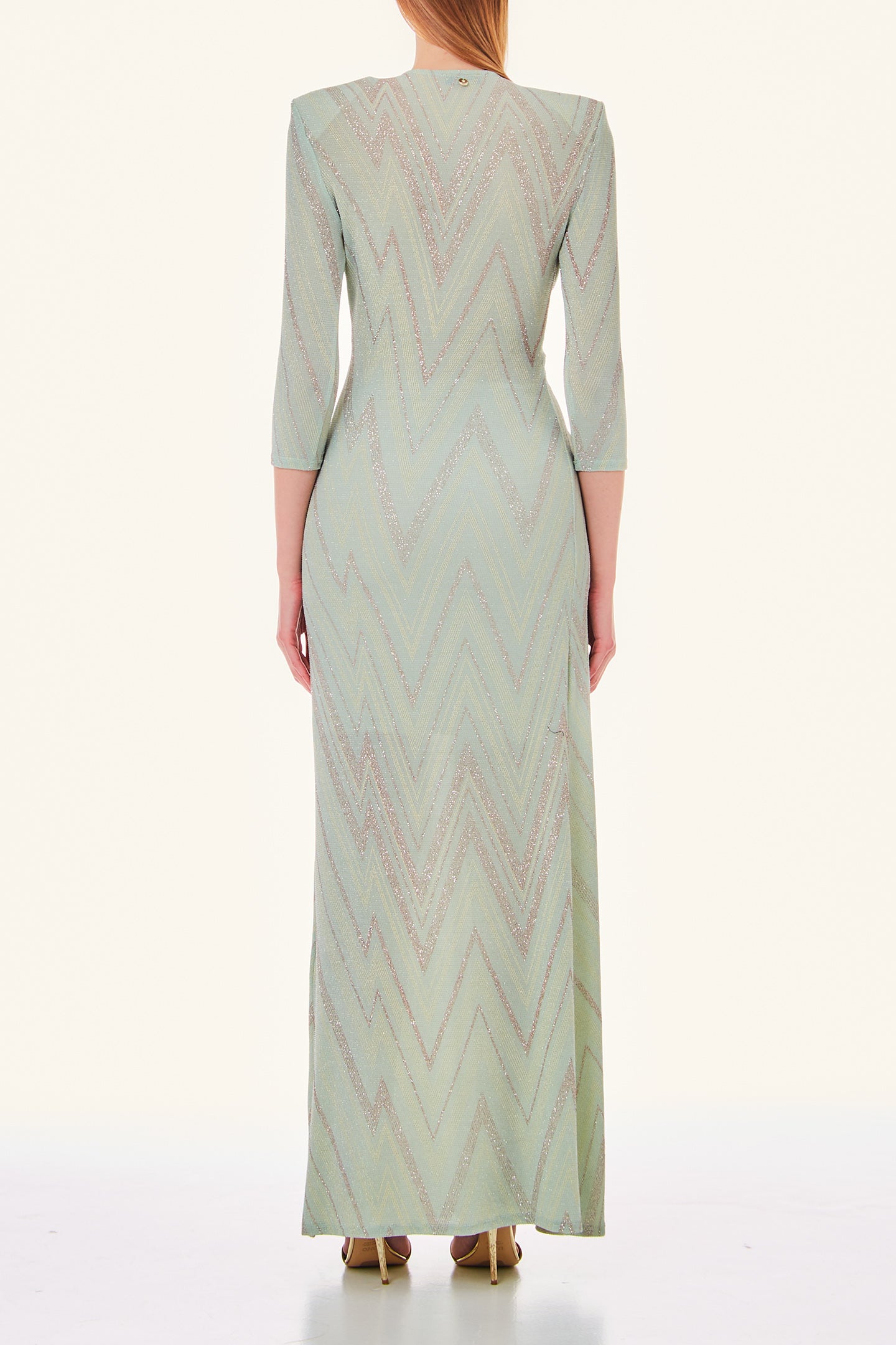 Green Liu Jo party dress in lurex | Violeta online store Violeta Store Green Liu Jo party dress in lurex | Violeta online store Violeta Store